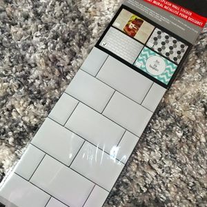 Peel & stick Backsplash brick design  Wall Sticker 17x29